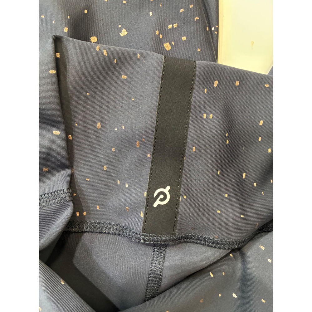 Sold.   Peloton Womens Small Rose Gold Metallic Speckled High Waisted Leggings - Picture 9 of 9